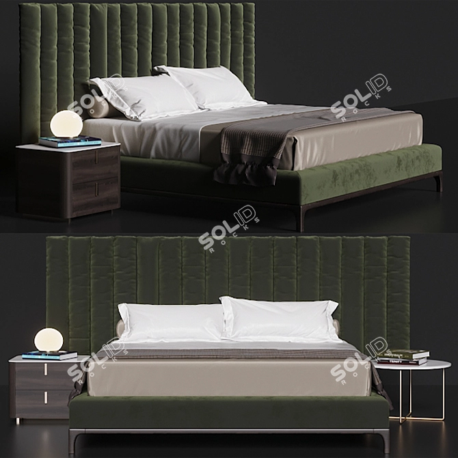 Italian Excellence: Michelangelo Bed 3D model image 1