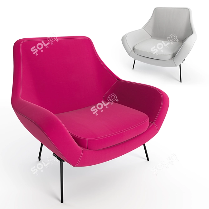 Noomi String Armchair | Modern Design 3D model image 1