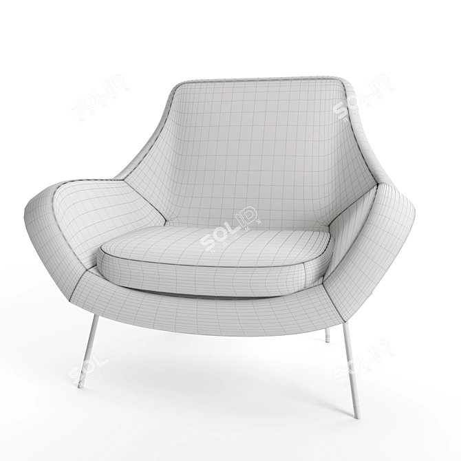 Noomi String Armchair | Modern Design 3D model image 3