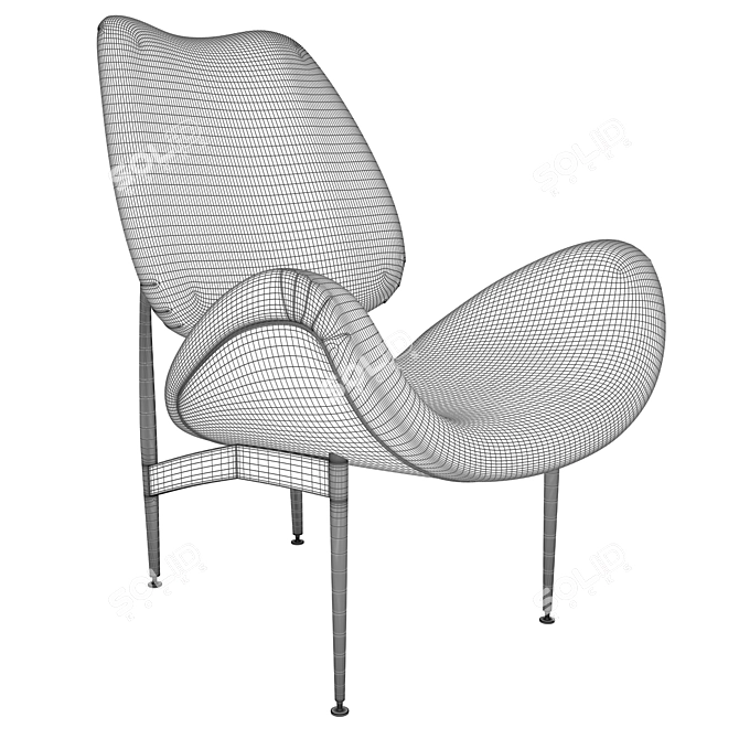 Featherston Scape Armchair: Elegant and Timeless Design 3D model image 3