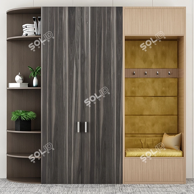 Sleek Closet Solution 3D model image 1