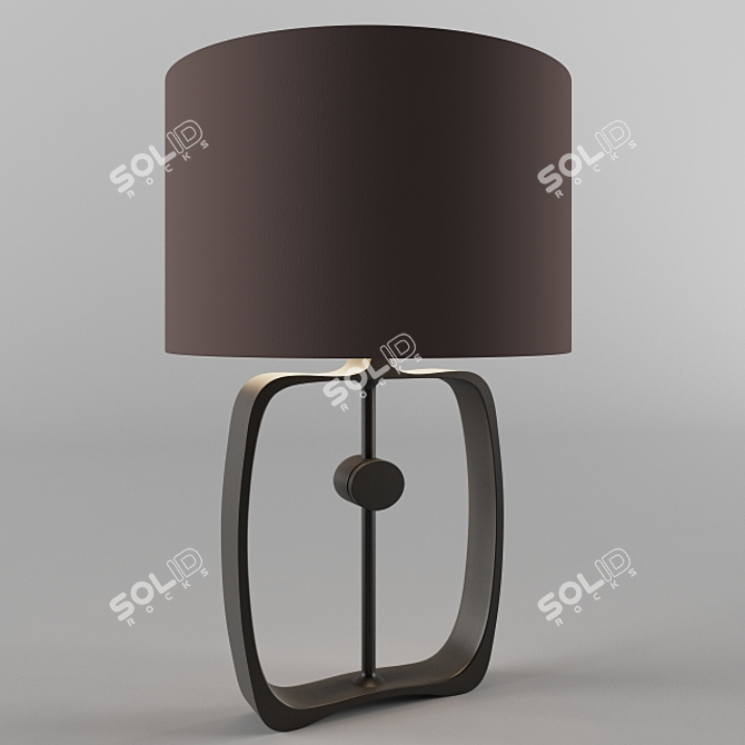 Sleek Minimalist Desk Lamp 3D model image 1