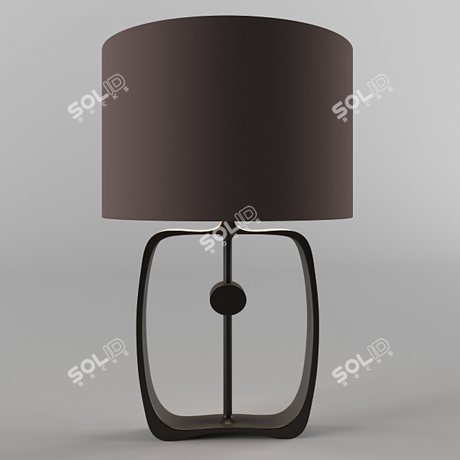 Sleek Minimalist Desk Lamp 3D model image 2