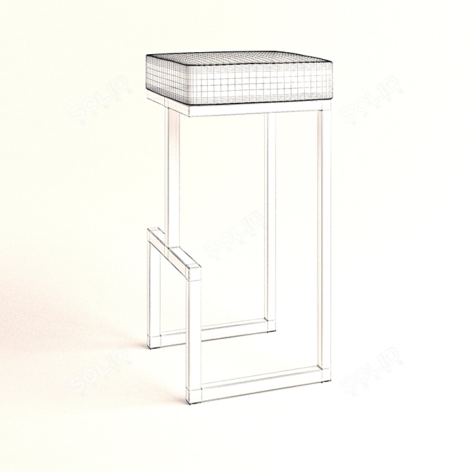 Modern Bar Stool Set - MZ-Darwen 3D model image 3