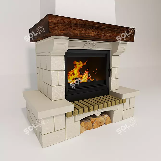 Supra Chatillon Fireplace Surround 3D model image 1