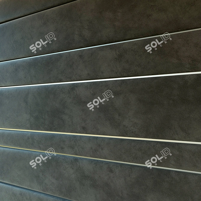 Metallic Molding Soft Wall Panel 3D model image 2