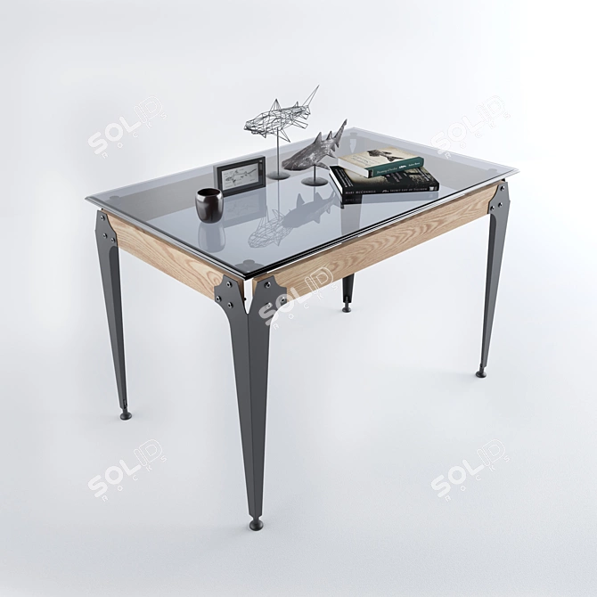 URBAN Dining Table 3D model image 1