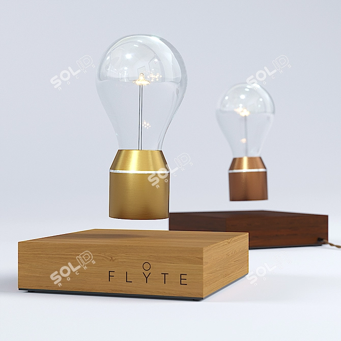 Effortless Illumination: Flyte Levitating Bulb 3D model image 2