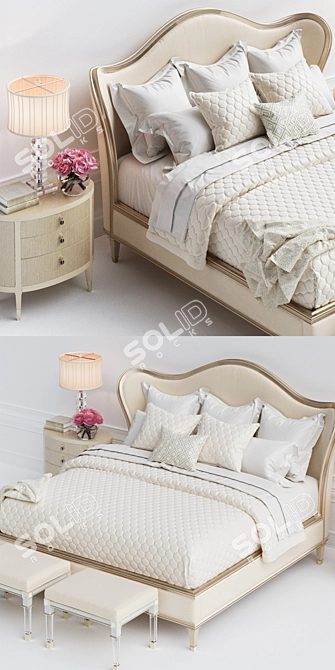 Caracole Classic Bedroom Set 3D model image 2