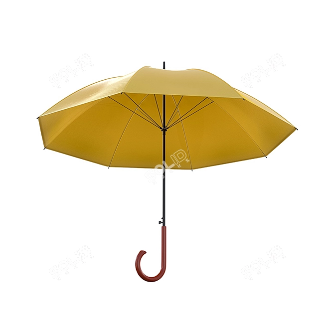 Geometric Folding Umbrella 3D model image 1