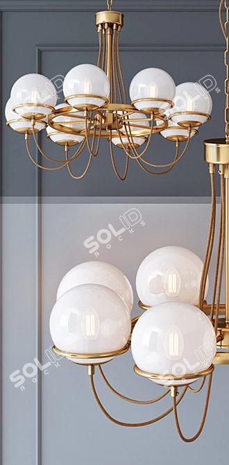 Elegant Melissa Chandelier 3D model image 2