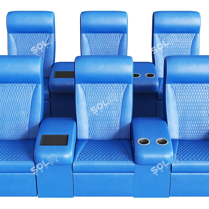 Luxury Fortuny Incliner Seating 3D model image 6