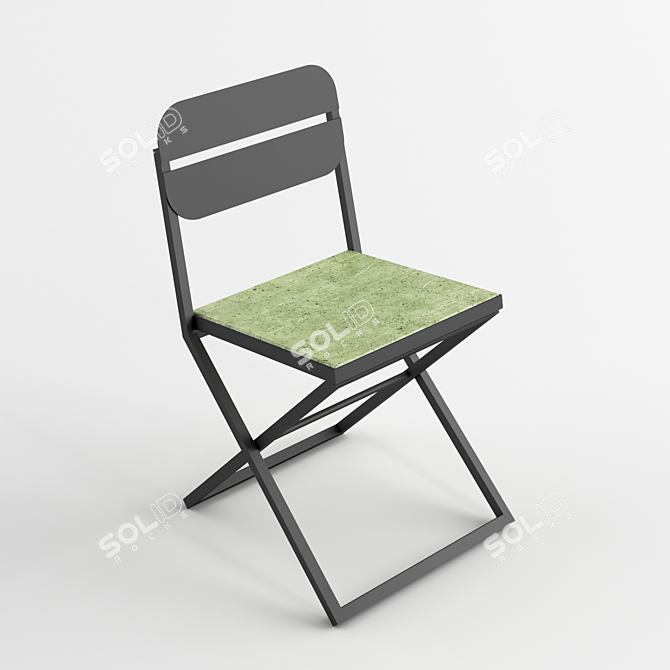 Sleek Concrete Sondag Chair 3D model image 1