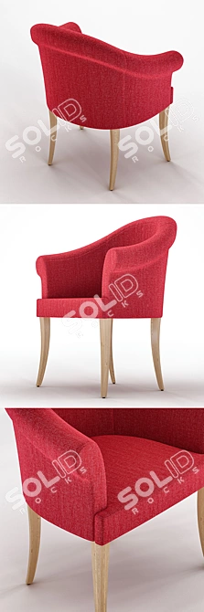 Modern AK-1712 Chair: Stylish Design, Superior Comfort 3D model image 2