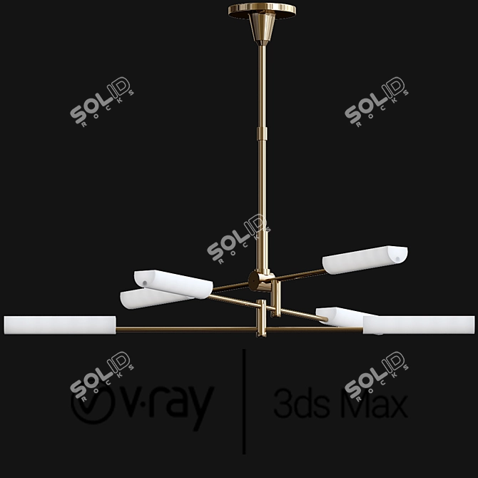 Daley Large Chandelier | Elegant Lighting Option 3D model image 1