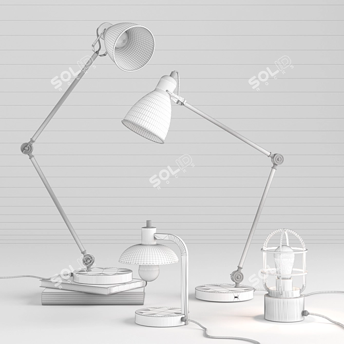 IllumiLite: Modern Table Lamp 3D model image 3