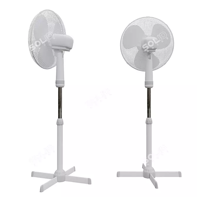 Sencor 4047wh Fan Stand 3D model image 2