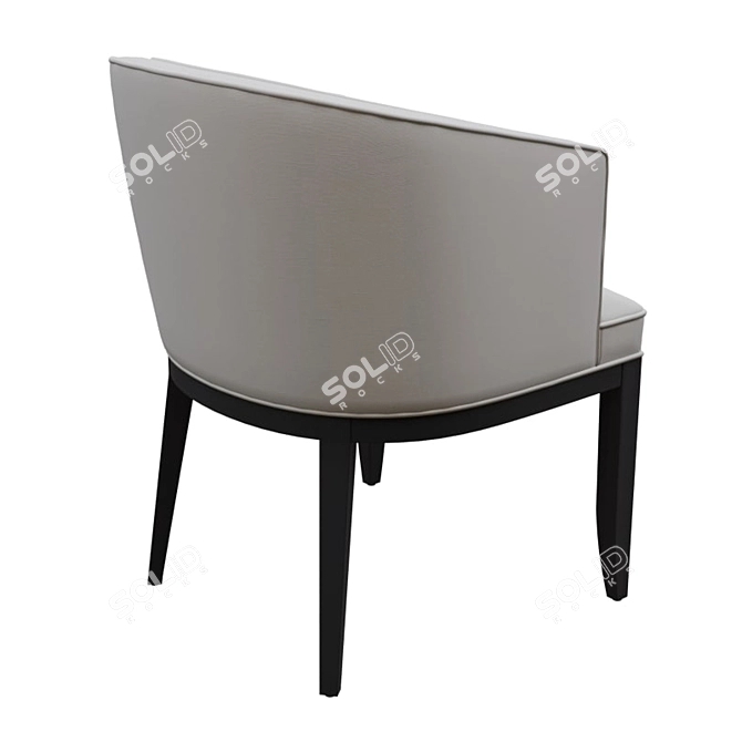 Elegant Dalila Armchair: Luxurious Design 3D model image 2