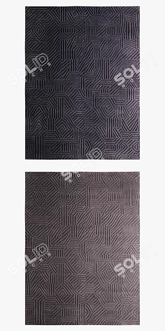 Milton Glaser African Pattern Rugs 3D model image 2