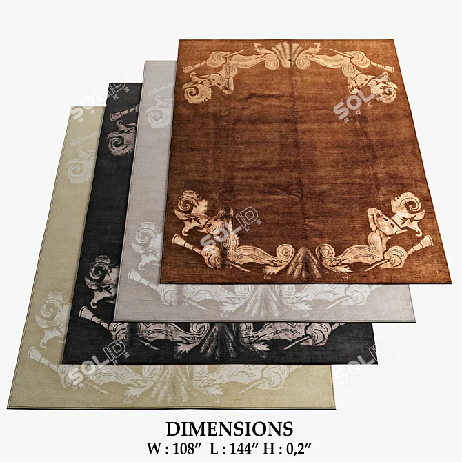 Tibetan Lux Firenze Rugs 3D model image 1