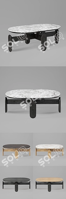 Pebble Journal Table - MYF Studio 3D model image 2