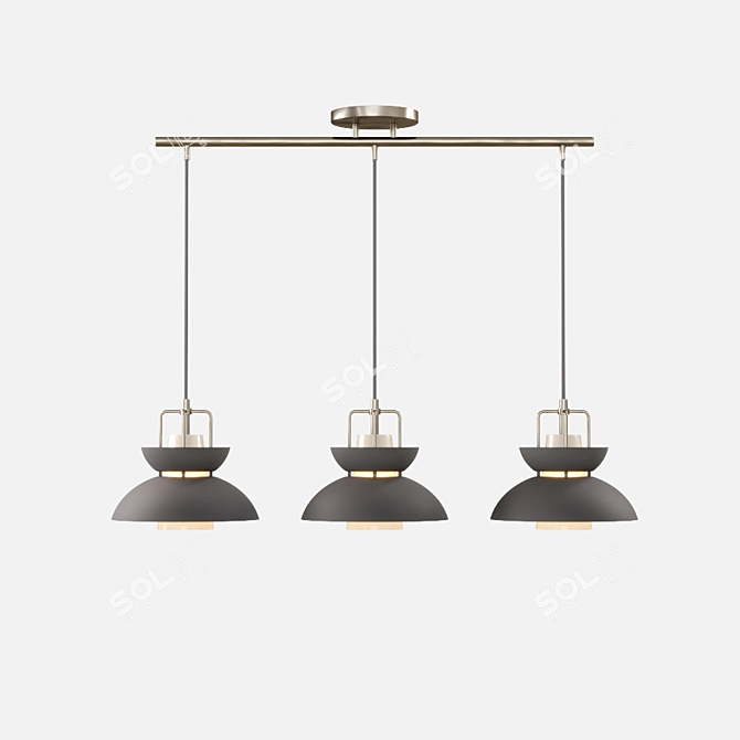 Scandinavian Style Colorful Pendant Lights 3D model image 2