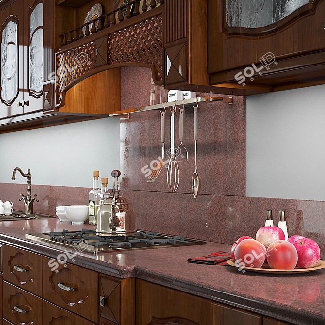 Elegant Florence Kitchen Set - Interier Center 3D model image 3