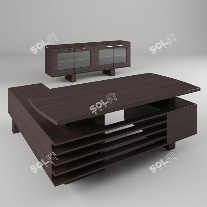 Eco-Lam Desk Set 3D model image 1