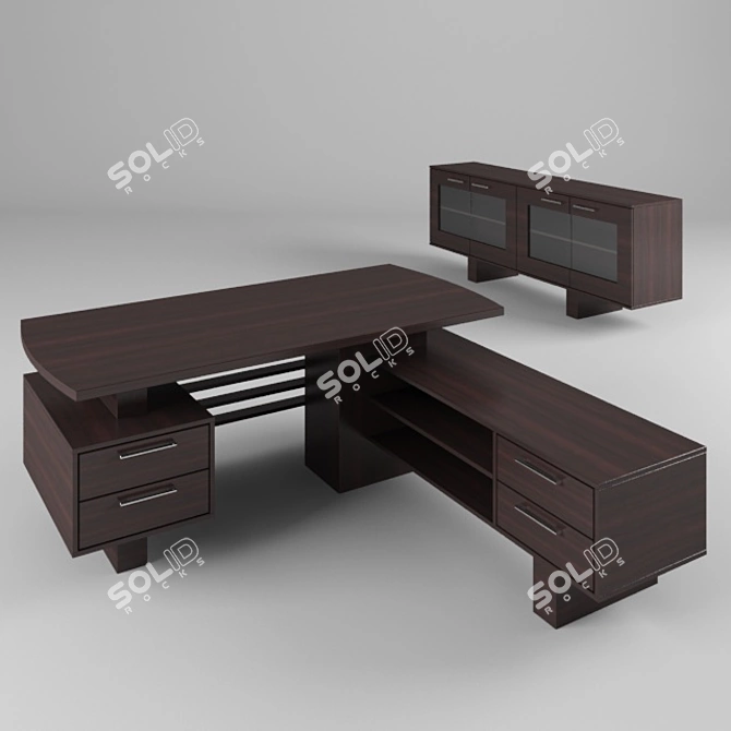 Eco-Lam Desk Set 3D model image 2