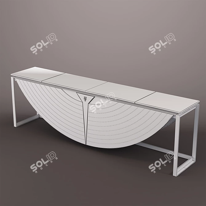 Luxury Marble Console Table: Equinox Elegance 3D model image 3
