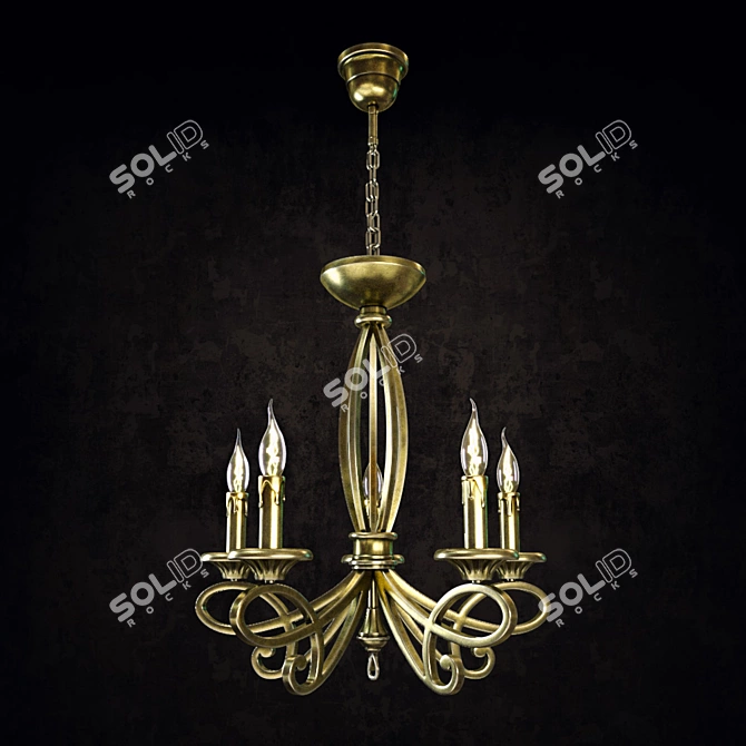 Elegant Schuller Lucena Chandelier 3D model image 1