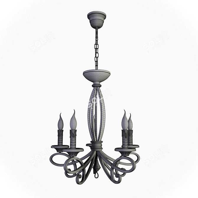 Elegant Schuller Lucena Chandelier 3D model image 3