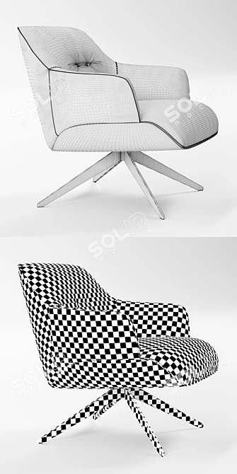 Elegant Modern Molteni Kensington 3D model image 3