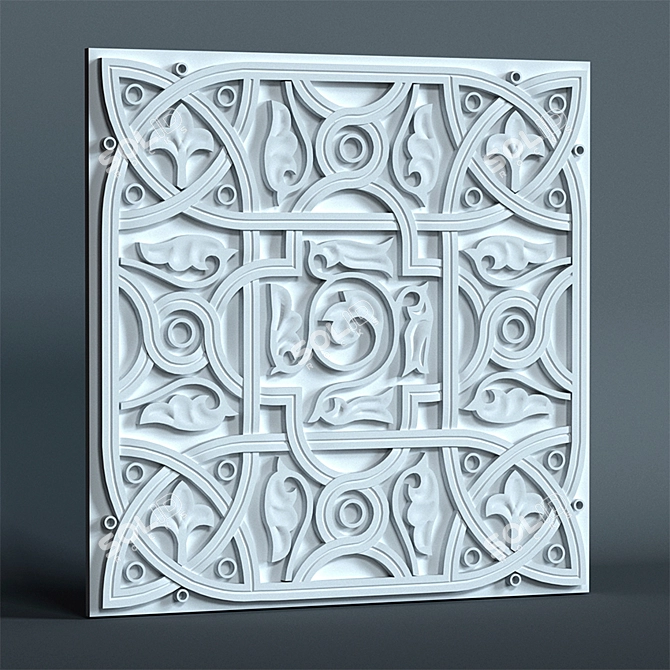 Samarkand Panels: East-inspired Design 3D model image 2