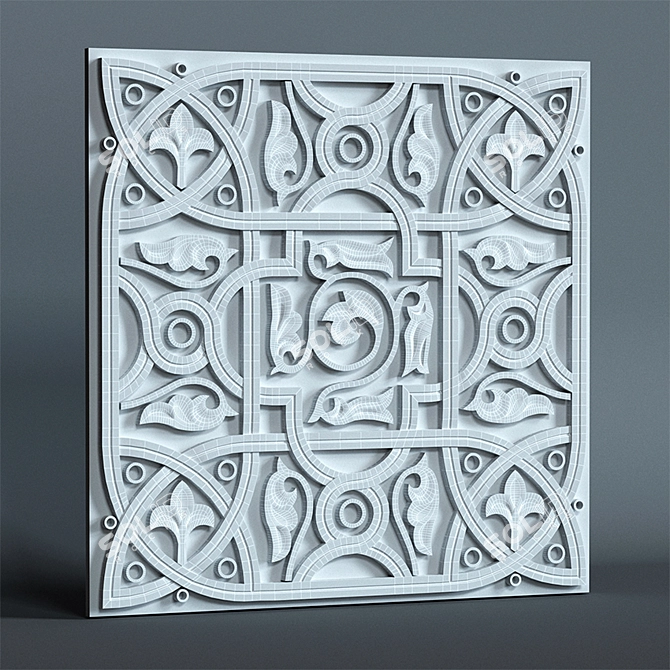Samarkand Panels: East-inspired Design 3D model image 3