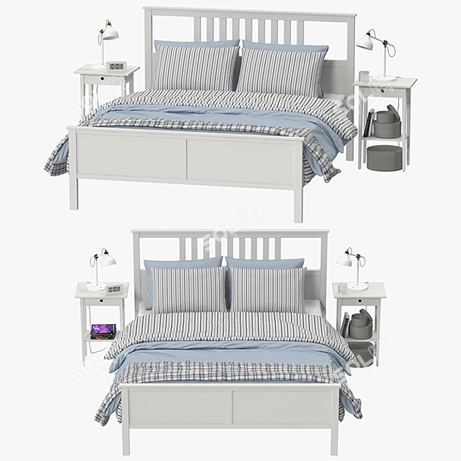 Hemnes Classic Storage Solution 3D model image 1