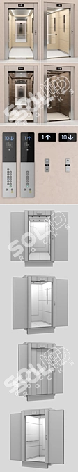 Modern Elevator Kone NanoSpace 3D model image 3