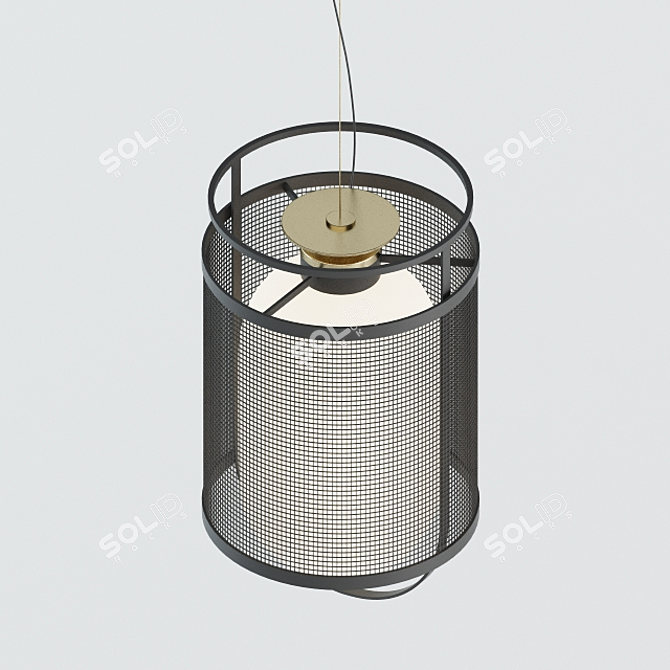 Sleek Denglong Outdoor Lamp 3D model image 2