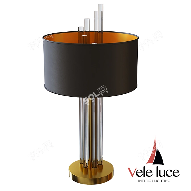 Vele Luce Notte Table Lamp - Elegant Italian Design 3D model image 1