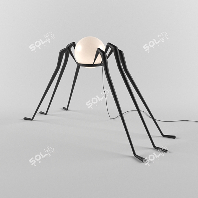 Arachnid Glow: Spider Floor Lamp 3D model image 1