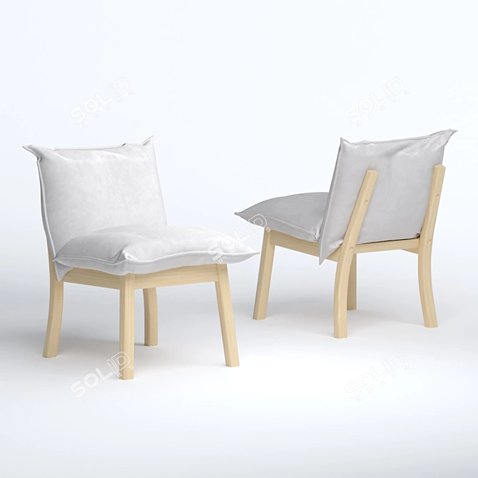 Modern Comfort Chair Bollo 3D model image 1