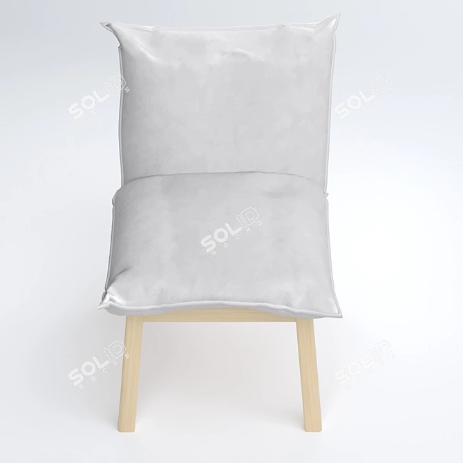 Modern Comfort Chair Bollo 3D model image 2