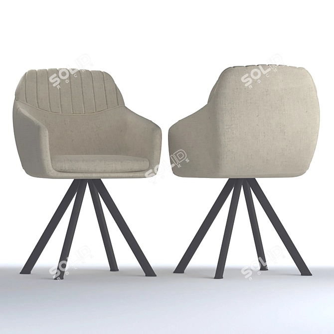 Signal Milton 2: Stylish Armchair 3D model image 1