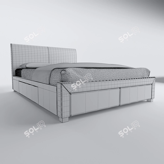 Modena Bed 3D model image 3