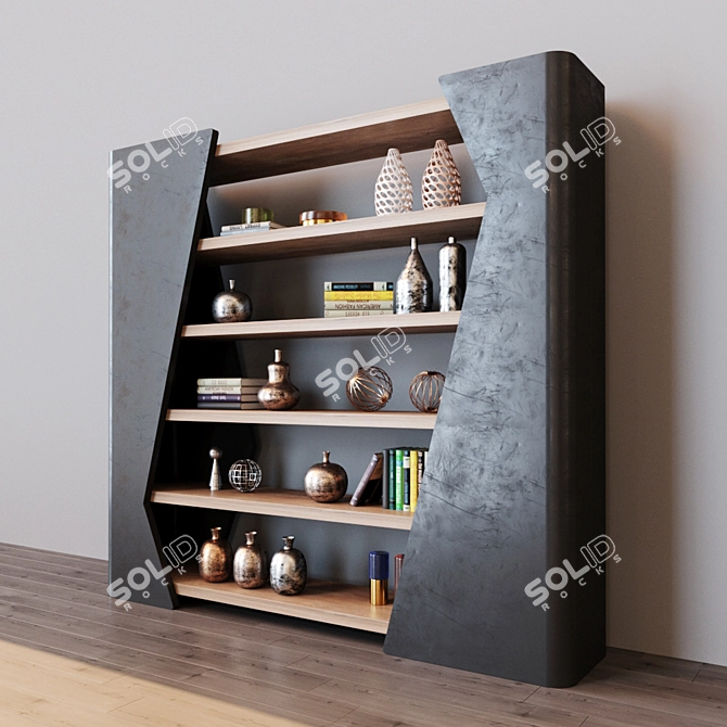 Elegant Decor Rack 3D model image 2