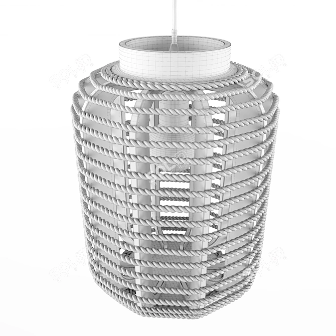 Chinese Lantern Hanging Lamp (1 Light) 3D model image 3