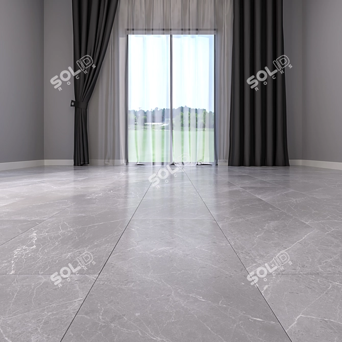 Elegant Marble Floor Collection 3D model image 2