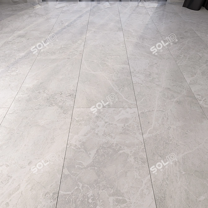 Luxury Marble Floor Tiles 3D model image 1