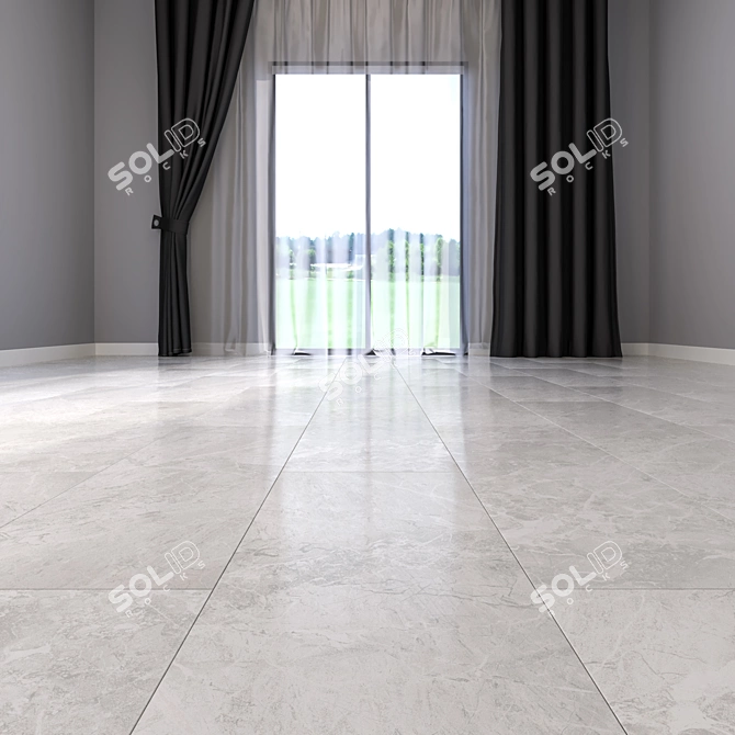 Luxury Marble Floor Tiles 3D model image 2