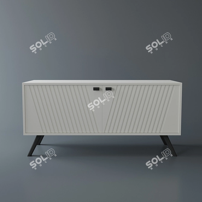 Vesuvius Console: Sleek and Stylish 3D model image 1